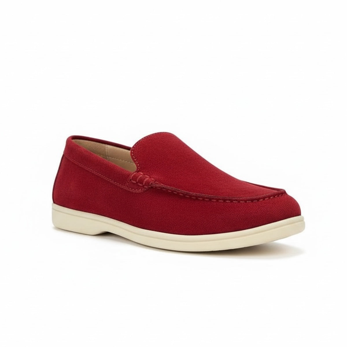 CHAUSSURE EN CUIR BORDEAUX-CNG
