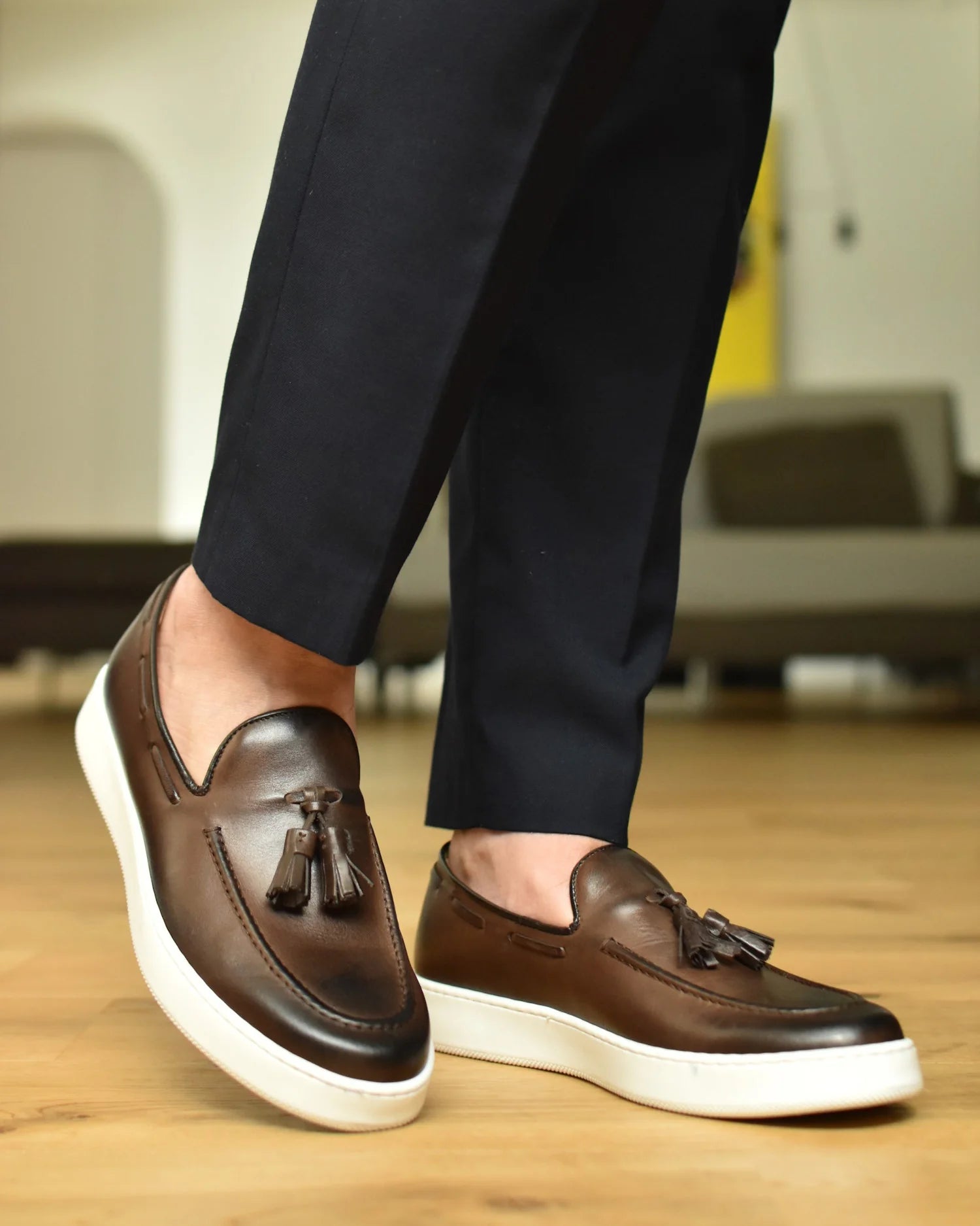 PORTO - mocassin En Cuir