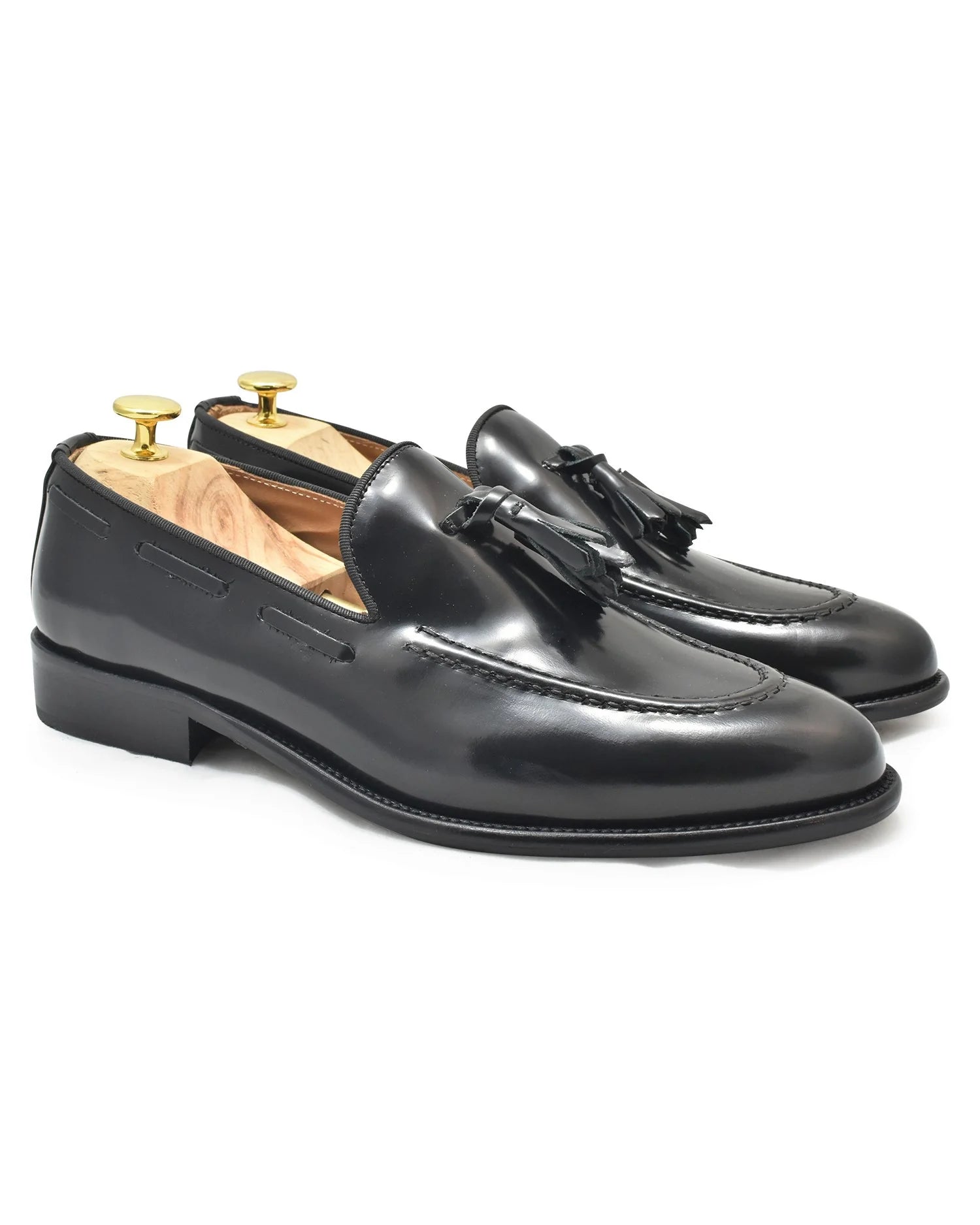 Chaussure Mocassin Mugel Noir en Cuir