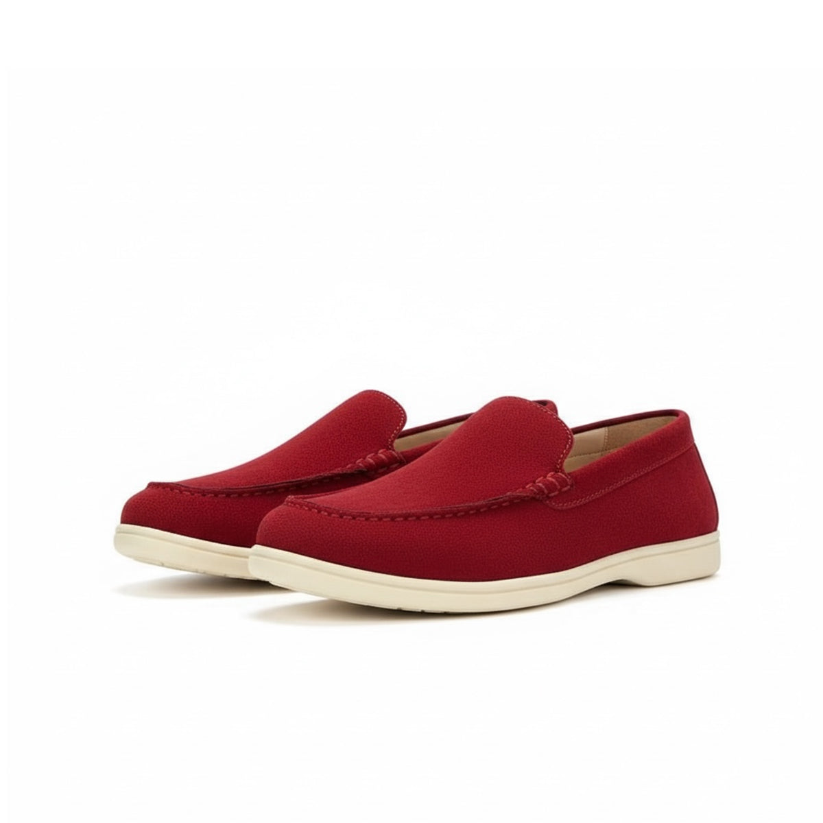 CHAUSSURE EN CUIR BORDEAUX-CNG