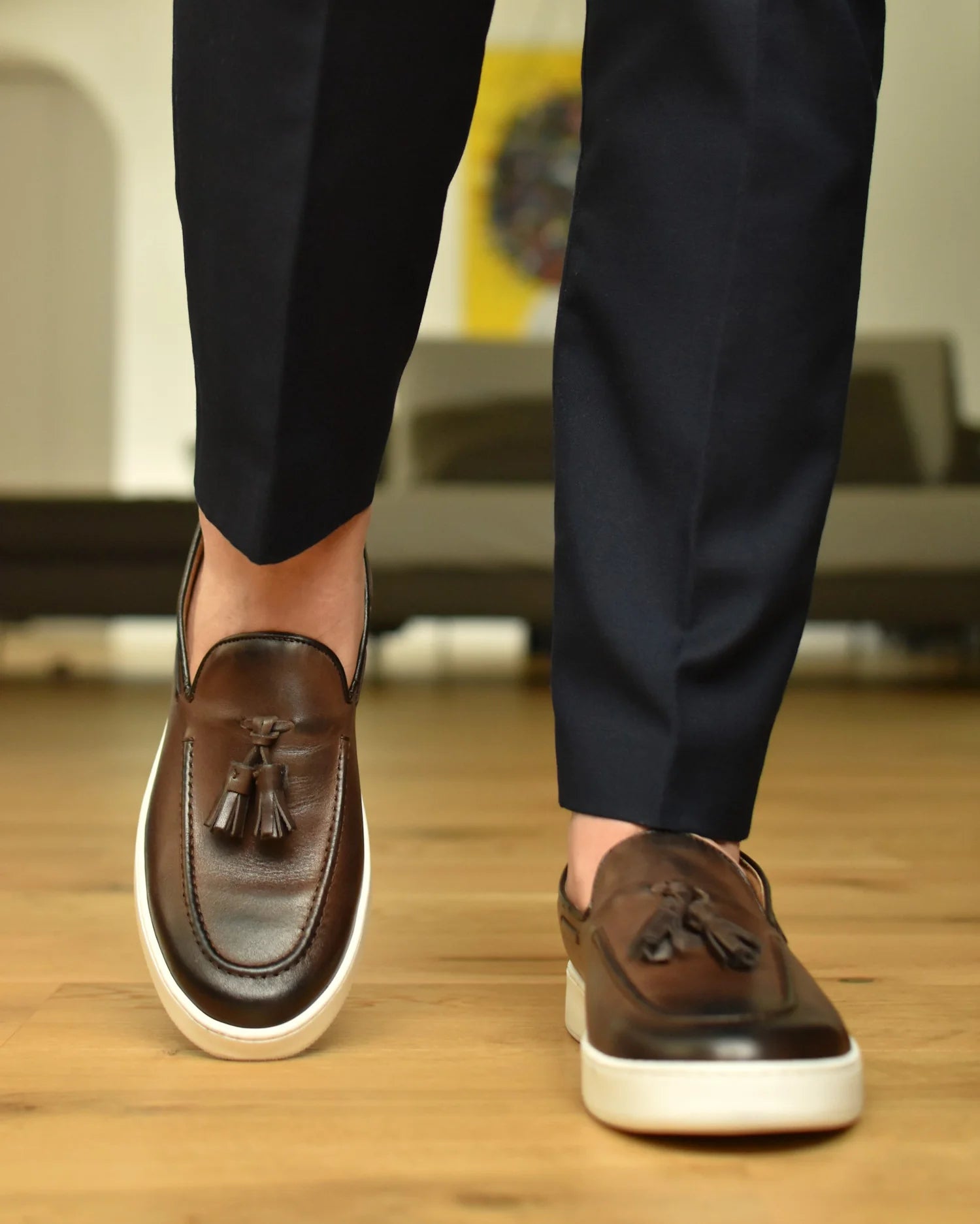 PORTO - mocassin En Cuir